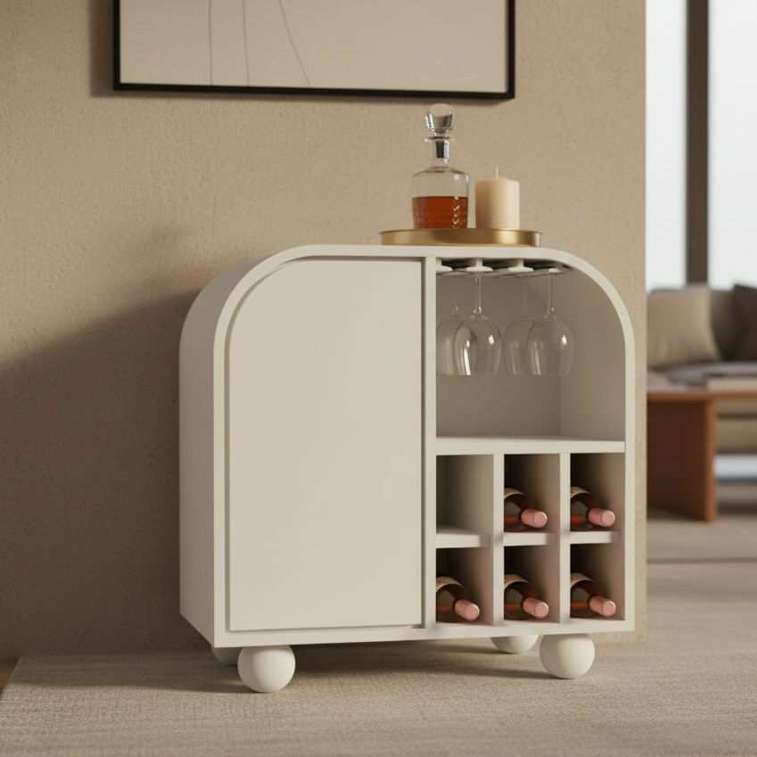 Santorini Bar Cabinet For Home Decor | Sideboard For Living Room