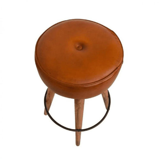 Buy Bar Chairs And Stools - CHERYL LEATHER BAR STOOL by Home Glamour on IKIRU online store