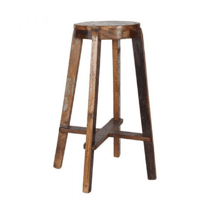 buy-bar-chairs-and-stools-reclaimed-bar-chairs-wooden-stools-or-pub-lounge-armless-seat-by-home-glamour-on-ikiru-online-store-2 - IKIRU