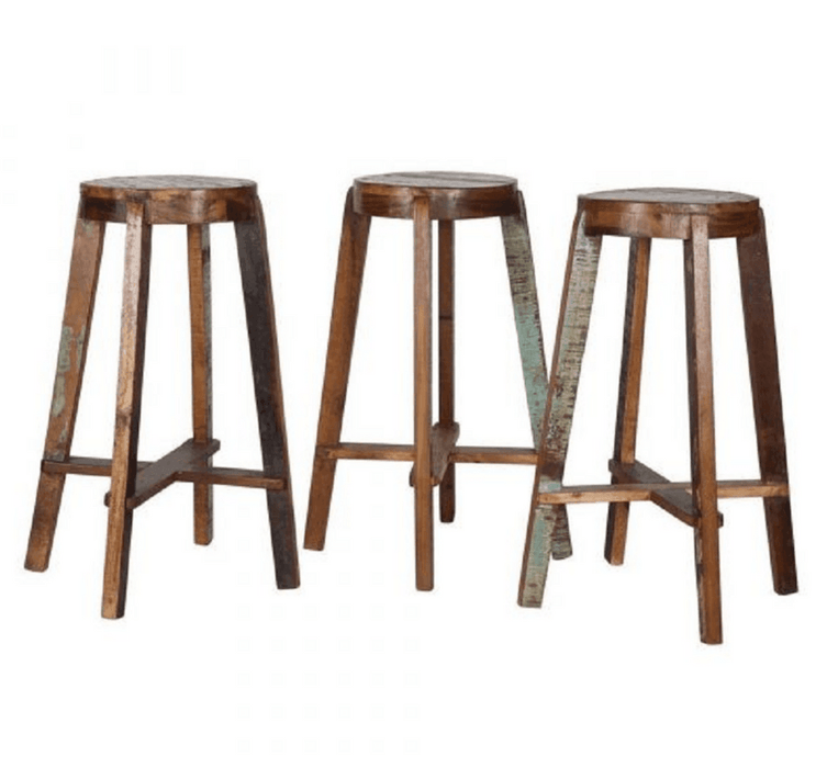 Buy Bar Chairs And Stools - RECLAIMED BAR STOOL by Home Glamour on IKIRU online store