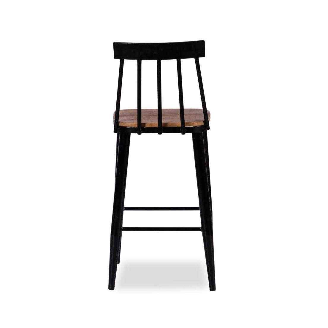 buy-bar-chairs-and-stools-windsor-metal-bar-chair-seat-for-home-or-wooden-high-counter-stool-by-home-glamour-on-ikiru-online-store-3 - IKIRU