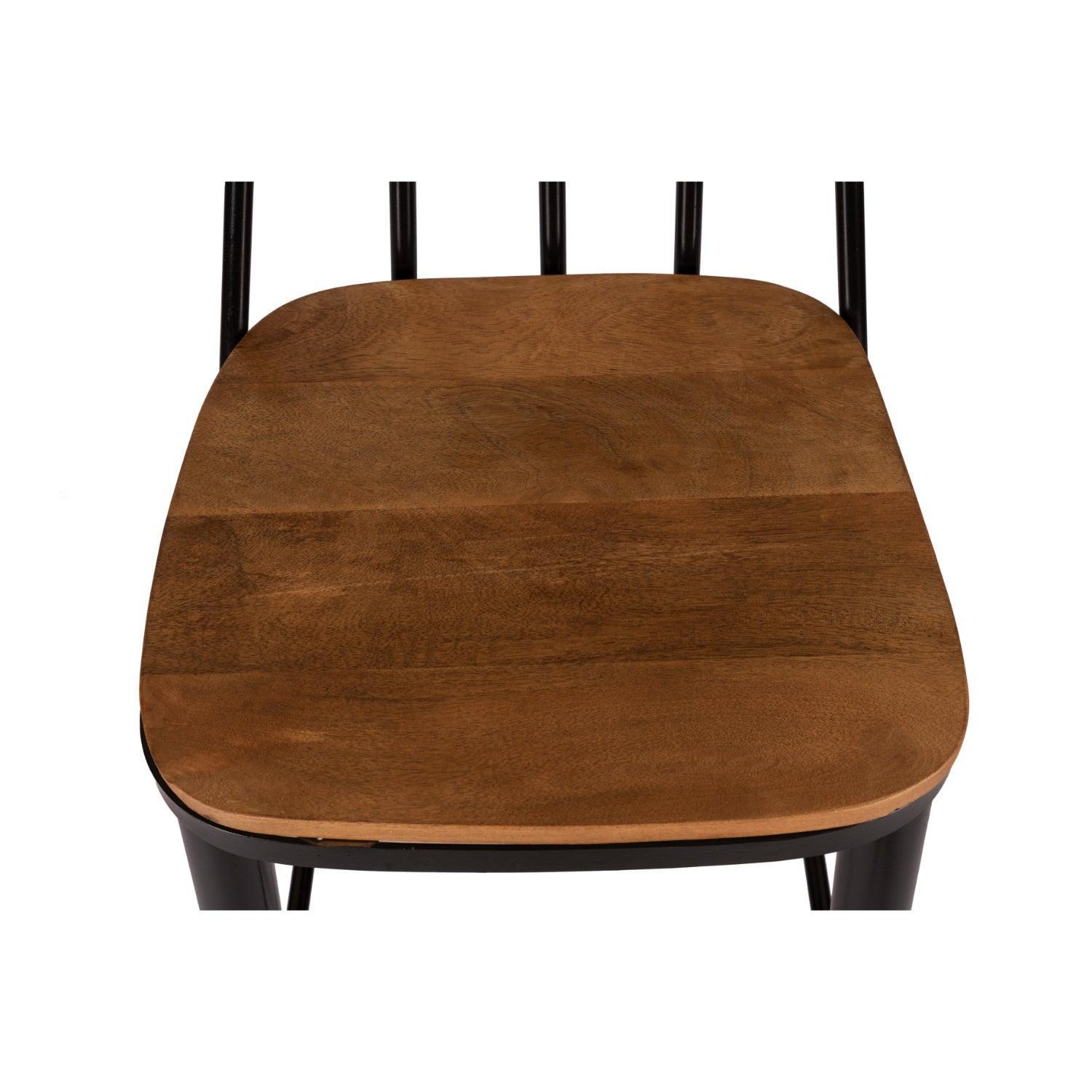 buy-bar-chairs-and-stools-windsor-metal-bar-chair-seat-for-home-or-wooden-high-counter-stool-by-home-glamour-on-ikiru-online-store-5 - IKIRU