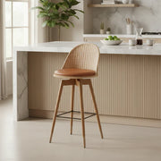 Rattan Swivel Bar Stool