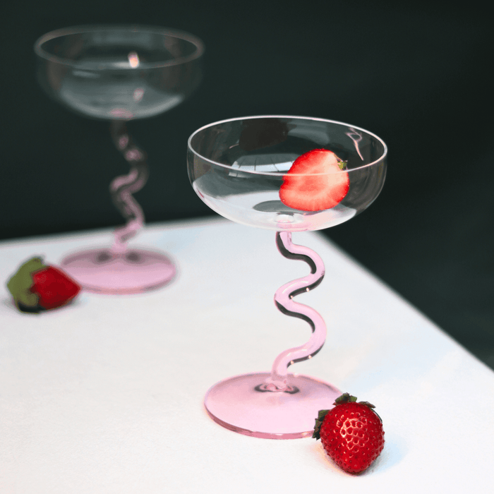 Swirl Cocktail Glasses | Stylish Drinkware for Juice & Water