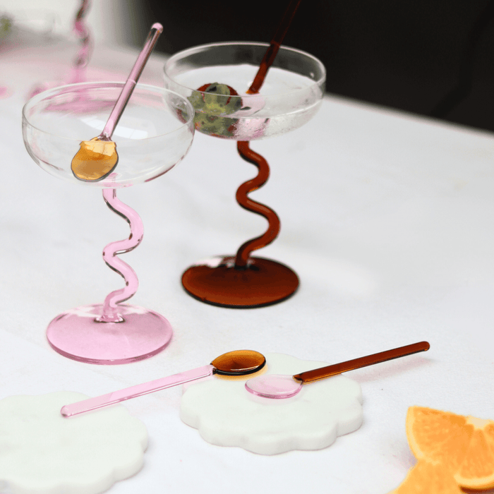 Swirl Cocktail Glasses | Stylish Drinkware for Juice & Water