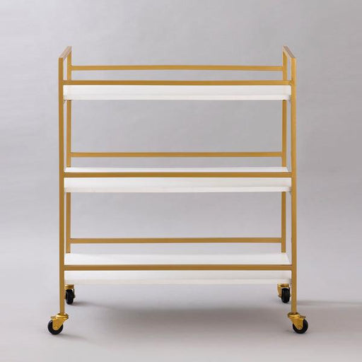 buy-bar-trolley-gold-white-iron-and-wood-multi-purpose-3-tier-trolley-stand-for-living-room-by-indecrafts-on-ikiru-online-store-2 - IKIRU