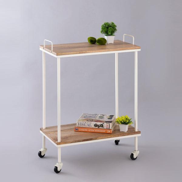 buy-bar-trolley-off-white-natural-iron-and-wooden-multi-purpose-2-tier-trolley-stand-for-home-by-indecrafts-on-ikiru-online-store-1 - IKIRU