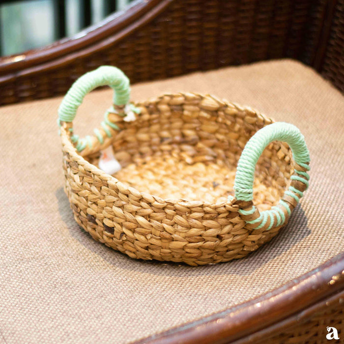 buy-basket-haritah-wicker-basket-with-green-handle-by-ardpure-on-ikiru-online-store-3 - IKIRU