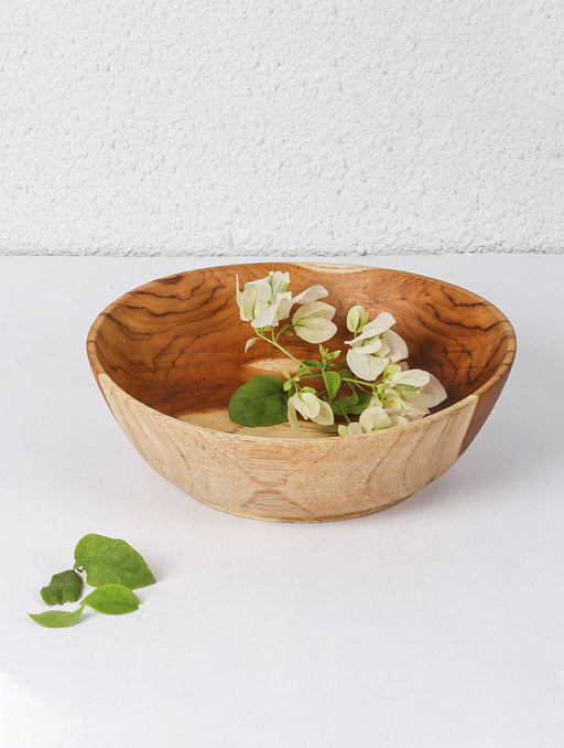 Buy Basket - Narikelam Teak Wood Bowl by House this on IKIRU online store