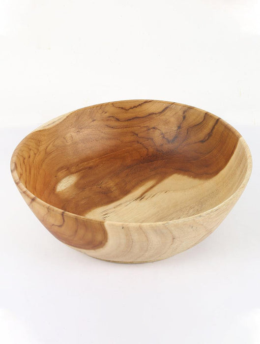 Buy Basket - Narikelam Teak Wood Round Serving Bowl Basket For Serveware & Kitchenware by House this on IKIRU online store
