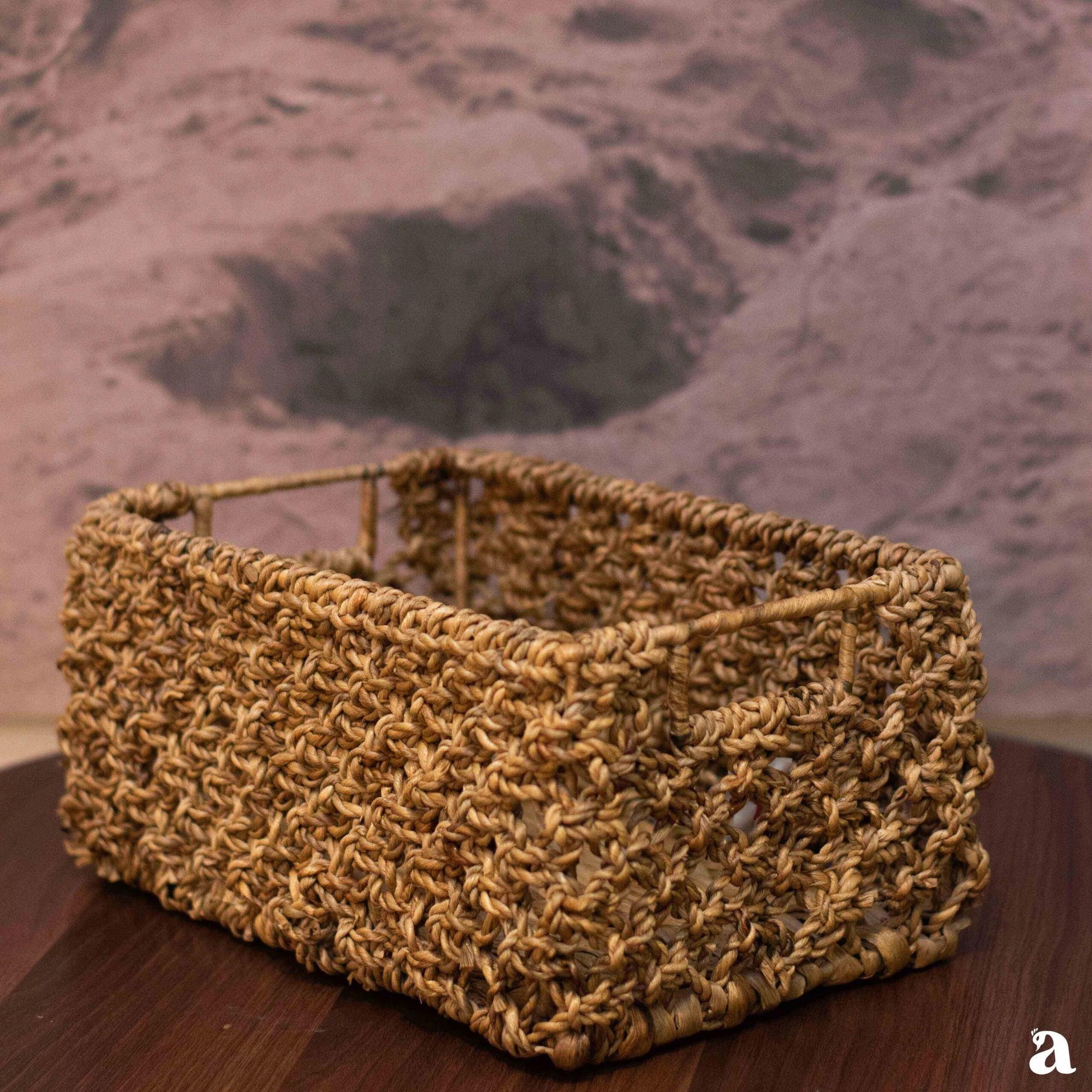 buy-basket-wicker-knotted-basket-organiser-for-decor-or-table-top-handmade-bucket-by-ardpure-on-ikiru-online-store-1 - IKIRU