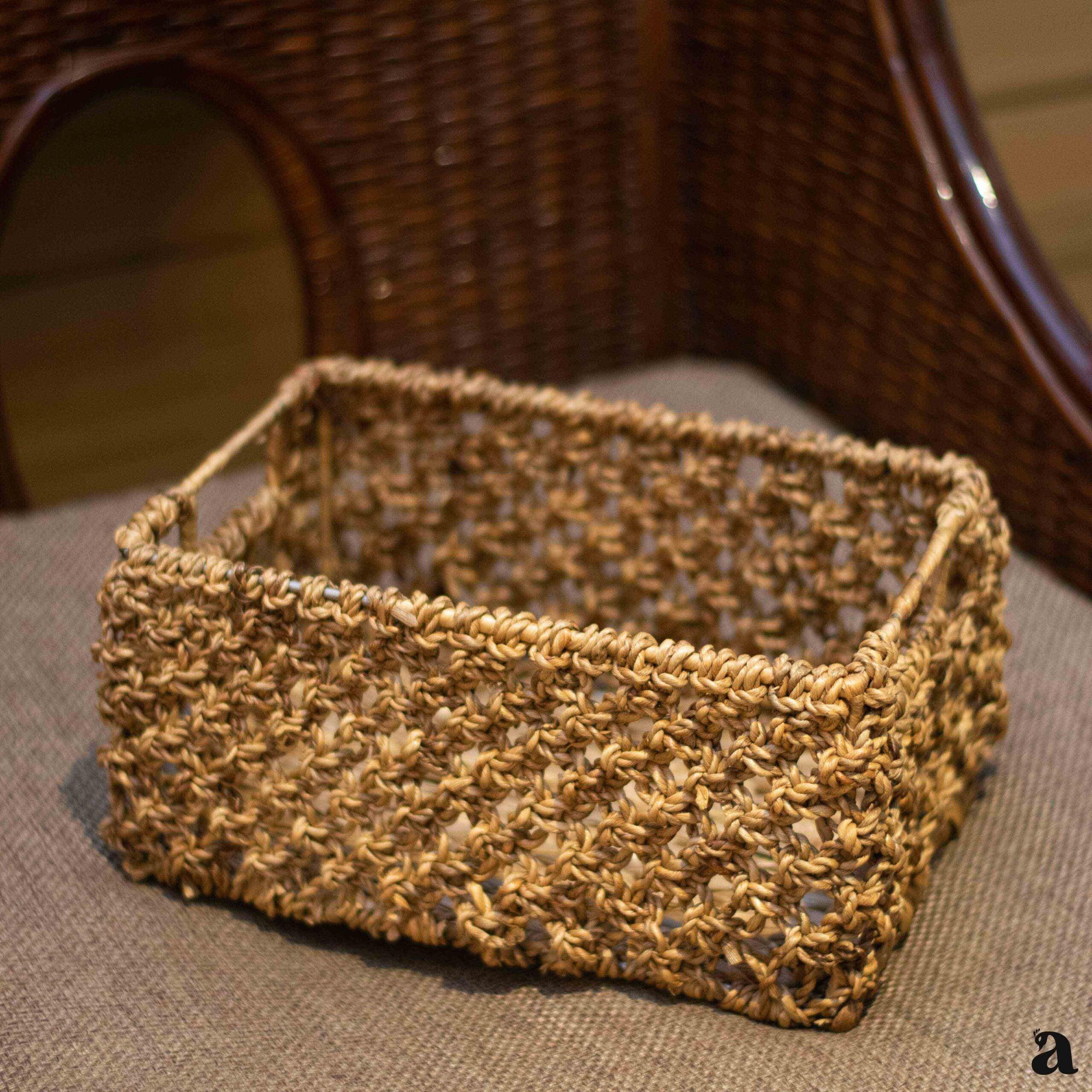 buy-basket-wicker-knotted-basket-organiser-for-decor-or-table-top-handmade-bucket-by-ardpure-on-ikiru-online-store-3 - IKIRU