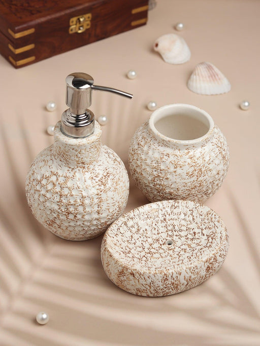 buy-bathroom-accessories-cinnamon-ceramic-bathroom-set-or-dispenser-toothbrush-and-soap-holder-by-de-maison-decor-on-ikiru-online-store-1 - IKIRU