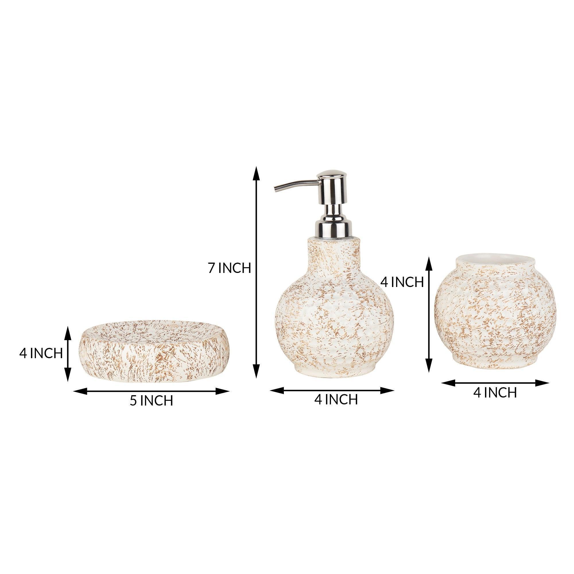 buy-bathroom-accessories-cinnamon-ceramic-bathroom-set-or-dispenser-toothbrush-and-soap-holder-by-de-maison-decor-on-ikiru-online-store-4 - IKIRU