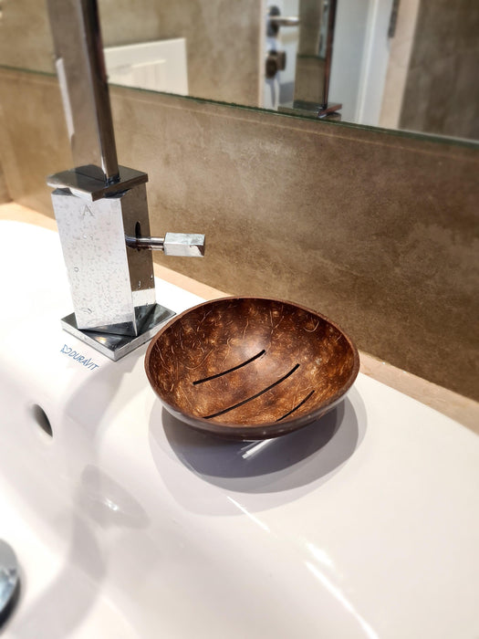Buy Bathroom Accessories - Coconut Shell Eco-friendly Soap Dish - Set of 2 by Thenga on IKIRU online store
