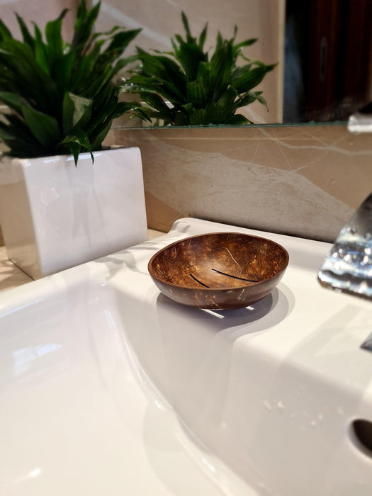 Buy Bathroom Accessories - Coconut Shell Eco-friendly Soap Dish - Set of 2 by Thenga on IKIRU online store