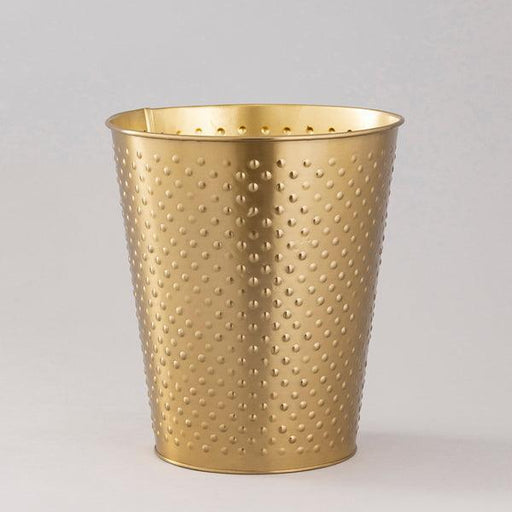 buy-bathroom-accessories-gold-dotted-waste-bin-or-garbage-dustbin-or-decorative-dustbin-by-indecrafts-on-ikiru-online-store-1 - IKIRU