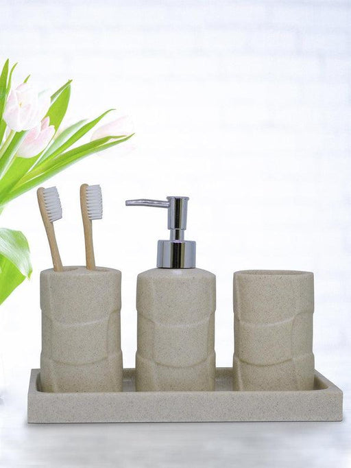 Buy Bathroom Accessories - Multipurpose Bathroom Accessories Organiser Rectangular Tray White Color by Shresmo on IKIRU online store