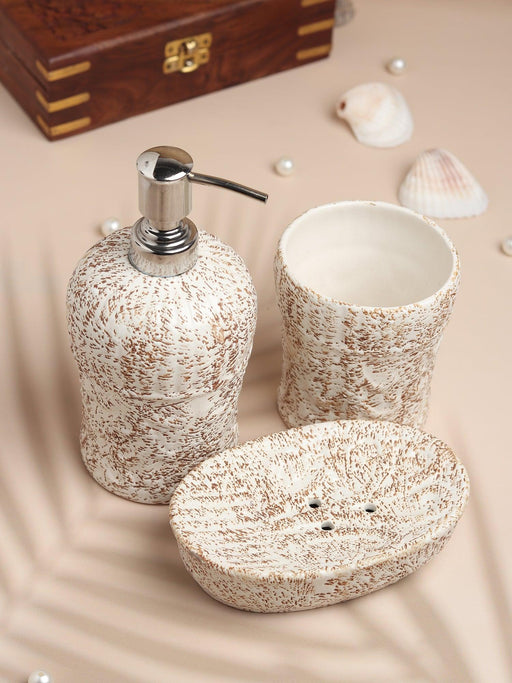 Buy Bathroom Accessories - Pebble Patina Ceramic by De Maison Decor on IKIRU online store