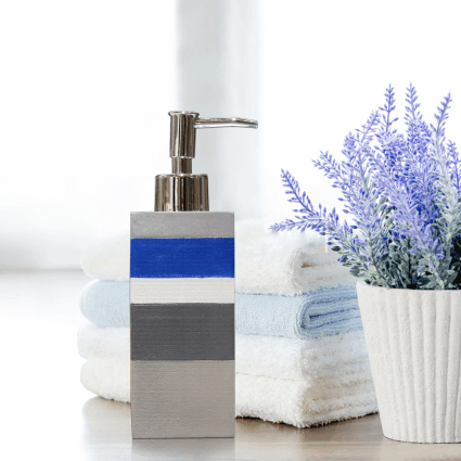 Buy Bathroom Accessories - Solid Aqua Soap Dispenser Bottle | Bathroom Organizer For Sink by Shresmo on IKIRU online store