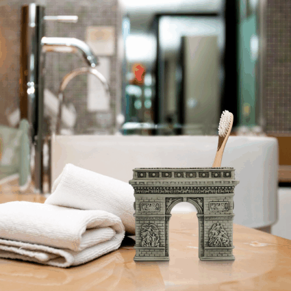 Buy Bathroom Accessories - Unique Toothbrush Holder For Bathroom Ivory by Shresmo on IKIRU online store