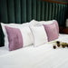 Buy Bedding sets - Colorplay Stripe - White X Lavender - Set of 5 by Aetherea on IKIRU online store
