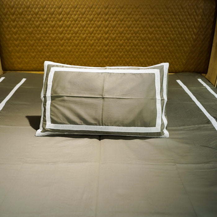 Buy Bedding sets - Cotton Bloom - Sage Green - Set of 7 by Aetherea on IKIRU online store
