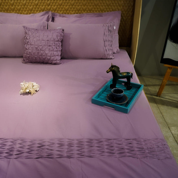 Buy Bedding sets - Honeycomb Serinity - Lavender - Set of 6 by Aetherea on IKIRU online store