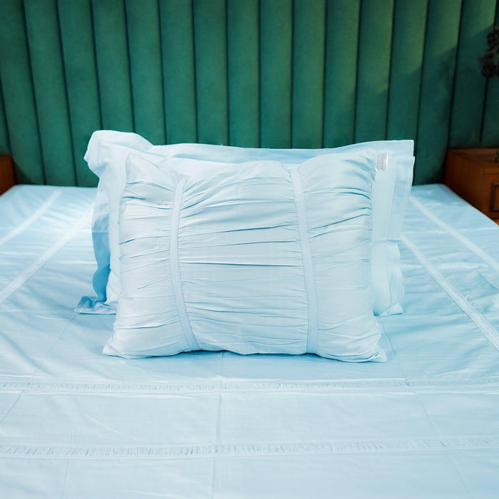 Buy Bedding sets - Oppulent Edge - Baby Blue - Set of 5 by Aetherea on IKIRU online store