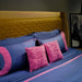Buy Bedding sets - Teardrop Elegance - Blue X Pink - Set fo 5 by Aetherea on IKIRU online store