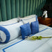 Buy Bedding sets - Teardrop Elegance - Grey X Blue - Set fo 5 by Aetherea on IKIRU online store