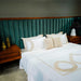 Buy Bedding sets - Teardrop Elegance - White X Beige - Set fo 5 by Aetherea on IKIRU online store