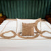 Buy Bedding sets - Teardrop Elegance - White X Coffee - Set fo 5 by Aetherea on IKIRU online store