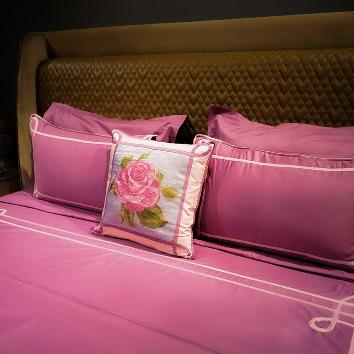 Buy Bedding sets - Tranquil Curve - Pink - Set of 5 by Aetherea on IKIRU online store
