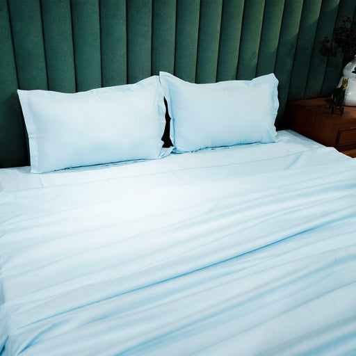 Buy Bedsheets - Baby Blue Breeze by Aetherea on IKIRU online store