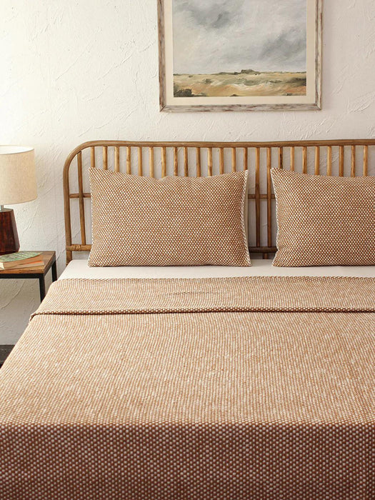 Buy Bedsheets - Cotton Yellow Brown Bedcover | Bedspread Bedsheet For Bedroom by House this on IKIRU online store