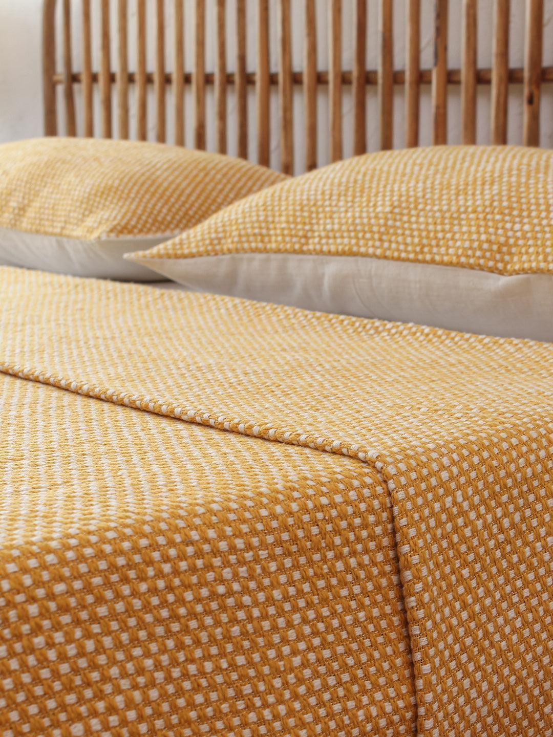 buy-bedsheets-cotton-yellow-brown-bedcover-or-bedspread-bedsheet-for-bedroom-by-house-this-on-ikiru-online-store-5 - IKIRU