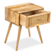 Buy Bedside Table - COTSWOLD 1 DRAWER CANE BEDSIDE by Home Glamour on IKIRU online store