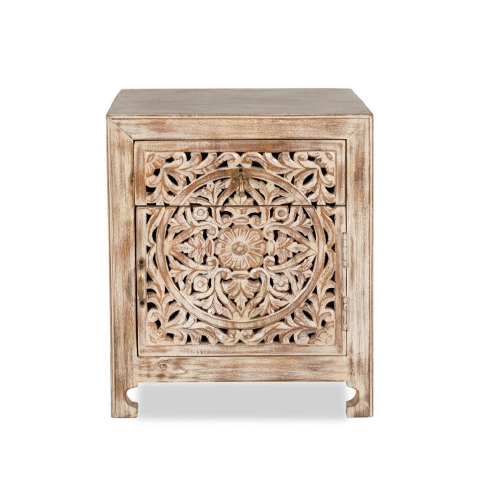 buy-bedside-table-everett-carved-distressed-bedside-by-home-glamour-on-ikiru-online-store-2 - IKIRU