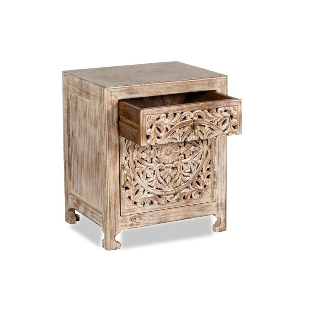 buy-bedside-table-everett-carved-distressed-bedside-by-home-glamour-on-ikiru-online-store-3 - IKIRU