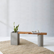 buy-bench-dot-square-planter-bench-teakwood-table-for-home-or-wooden-furniture-by-objectry-on-ikiru-online-store-1 - IKIRU