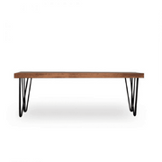 buy-bench-hair-pin-bench-and-banquette-pew-chair-wooden-table-or-mahogany-ottoman-by-home-glamour-on-ikiru-online-store-1 - IKIRU