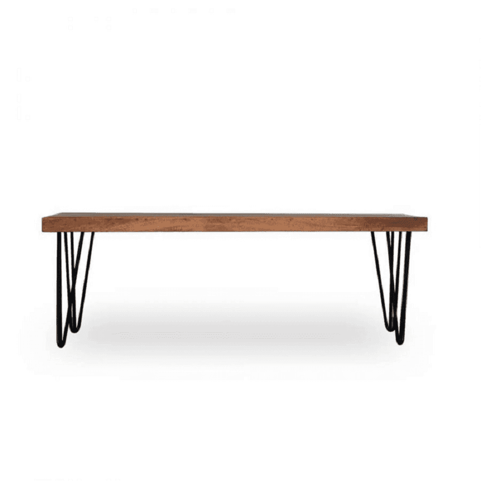 buy-bench-hair-pin-bench-and-banquette-pew-chair-wooden-table-or-mahogany-ottoman-by-home-glamour-on-ikiru-online-store-1 - IKIRU