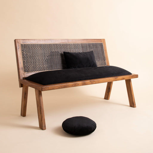 buy-bench-teak-wood-cane-bench-couches-for-house-or-sofa-set-furniture-by-objectry-on-ikiru-online-store-1 - IKIRU