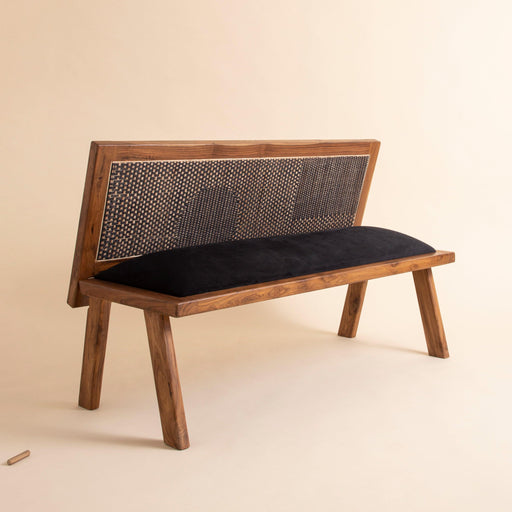 buy-bench-teak-wood-cane-bench-couches-for-house-or-sofa-set-furniture-by-objectry-on-ikiru-online-store-2 - IKIRU