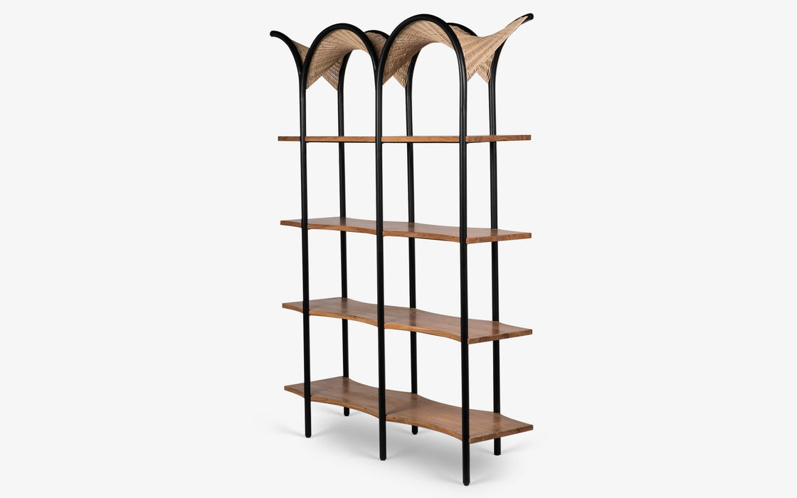 Buy Bookshelf Selective Edition - Andaman Katchall Shelving Unit | Wooden Shelf For Books by Orange Tree on IKIRU online store