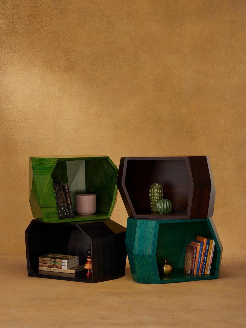 Buy Bookshelf Selective Edition - Rocks Bookshelf cum Seating cum Table by Name Place Animal Thing on IKIRU online store