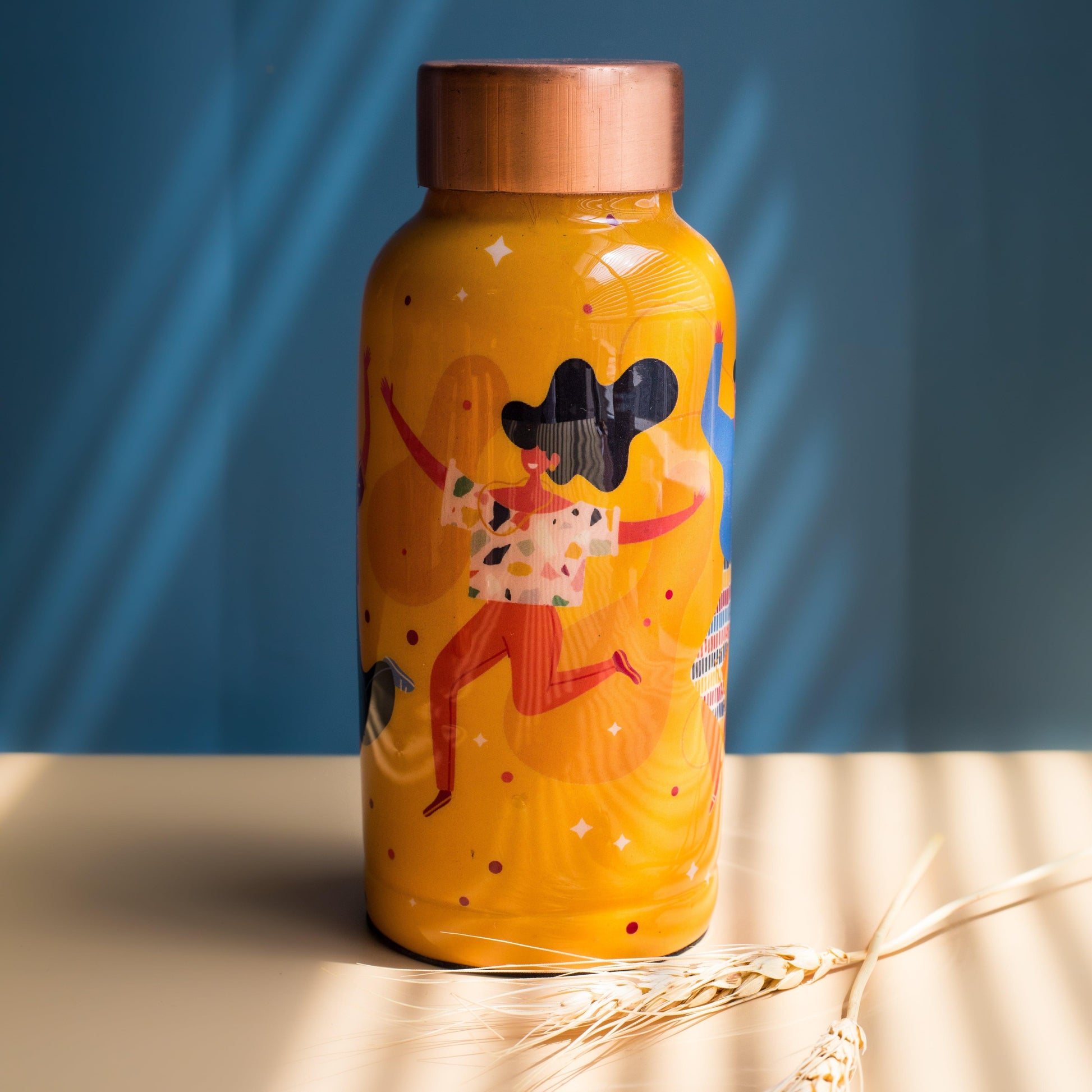 Buy Bottles - Copper Metal Bottle & 2 Glasses Drinkware Set For Dining & Gift by Manor House on IKIRU online store