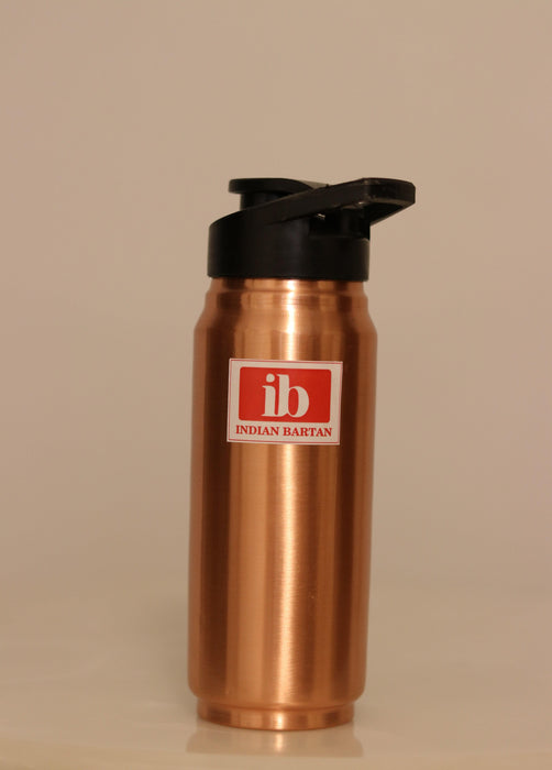 Light Brown Copper Sipper Bottle For Dining & Kitchen Utilities