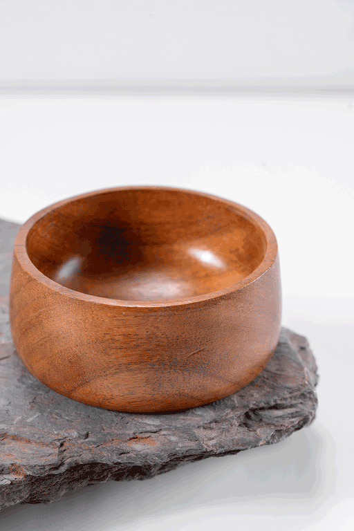 Buy Bowl - Gumbad - Small Wooden Dip Bowls (Set of 2) by Araana Home on IKIRU online store